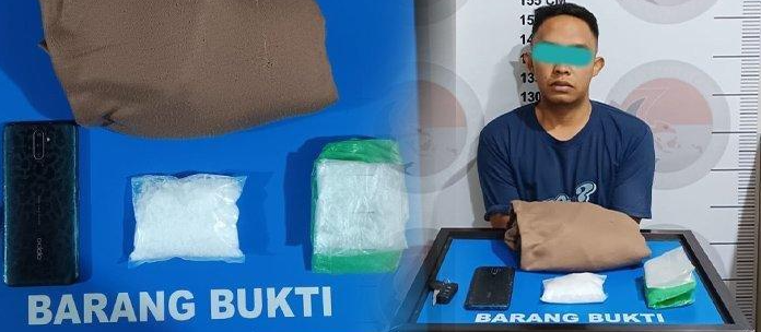 Polres Bener Meriah Ringkus Pemuda Diduga Kurir Narkoba di Jalan Bireuen-Takengon